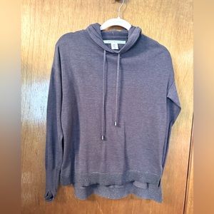 Max studio hoodie pull over sweater glitter accents Size extra small